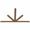 Ekena Millwork Saratoga Timber Gable Bracket, Western Red Cedar, 108"W x 68"H x 1 1/2"D x 5 1/2"F, 15/12 Pitch GBW108X68X0206SAR00SWR - alternate 4